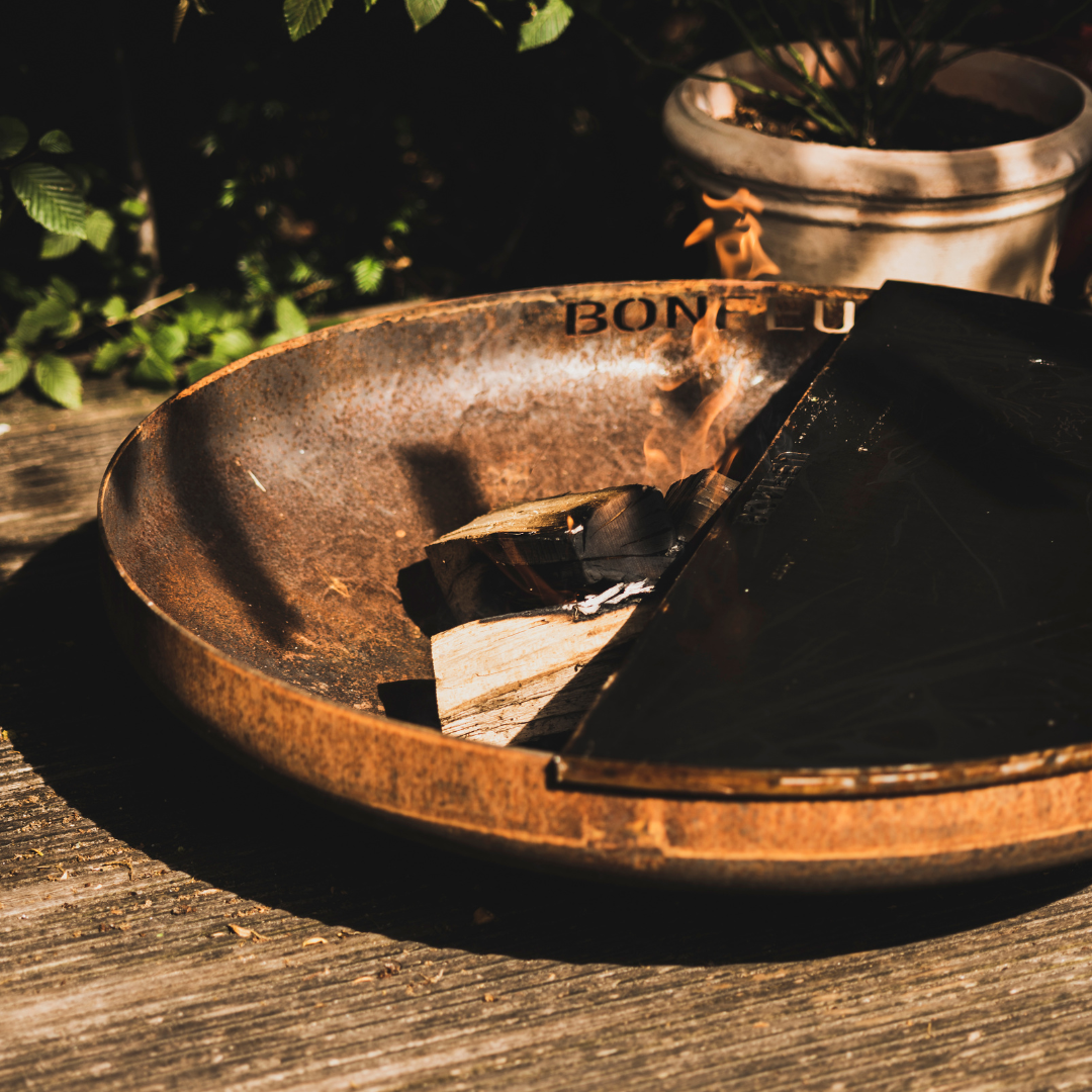 Corten steel fire bowl